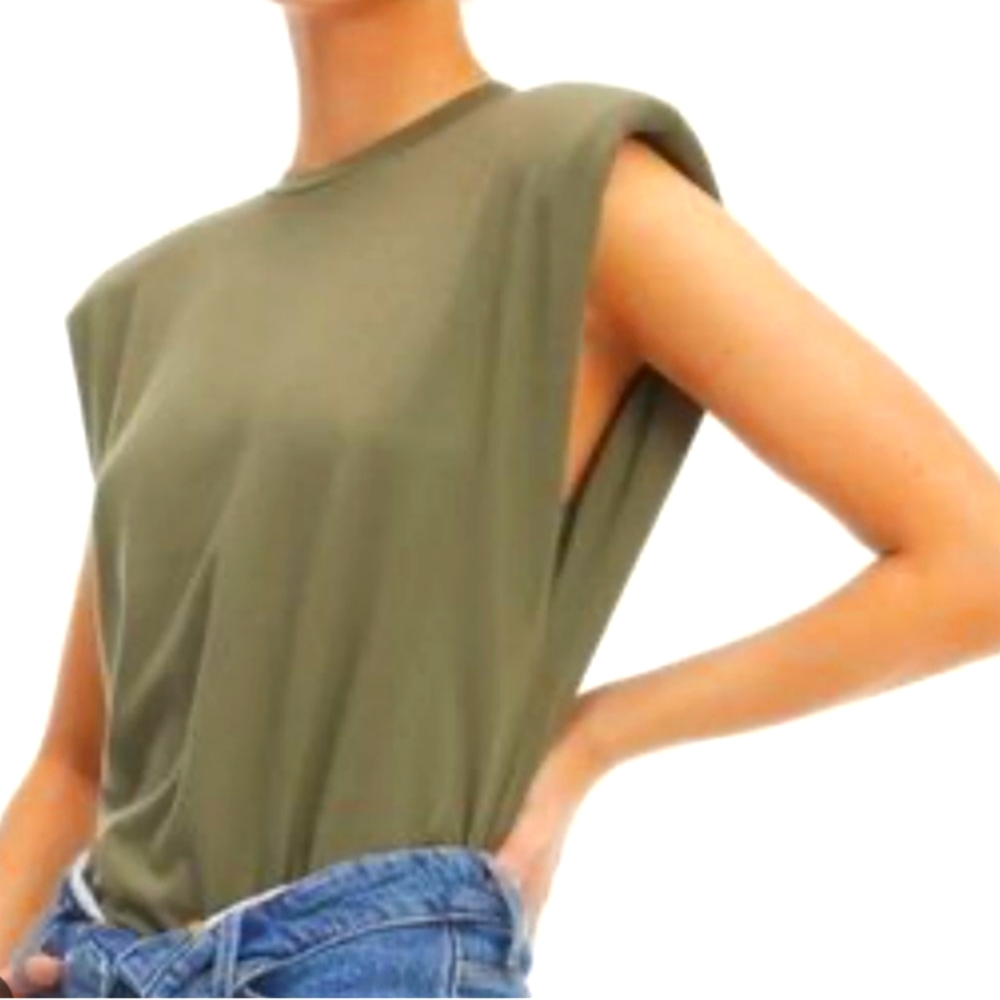 Strong shoulder tank and sea turtle green - Size 3 (L)